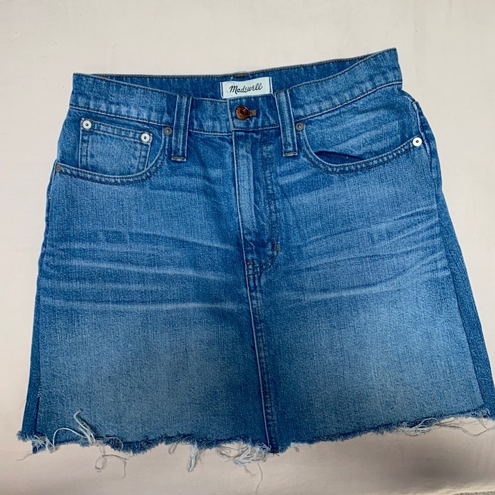 Madewell Mini Jean Skirt